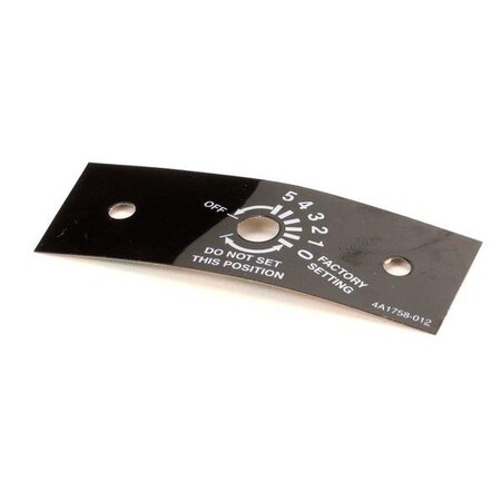 Hoshizaki Control Label 4A1758-01